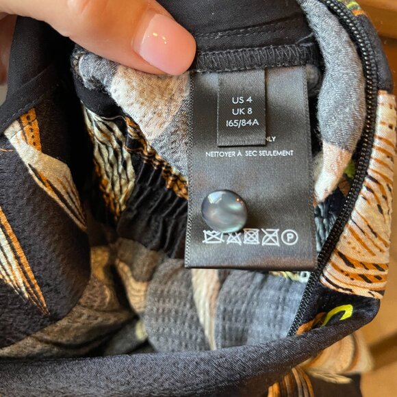 By Anthropologie Jasmine Printed Palm Jumpsuit - 4 - Picture 7 of 9